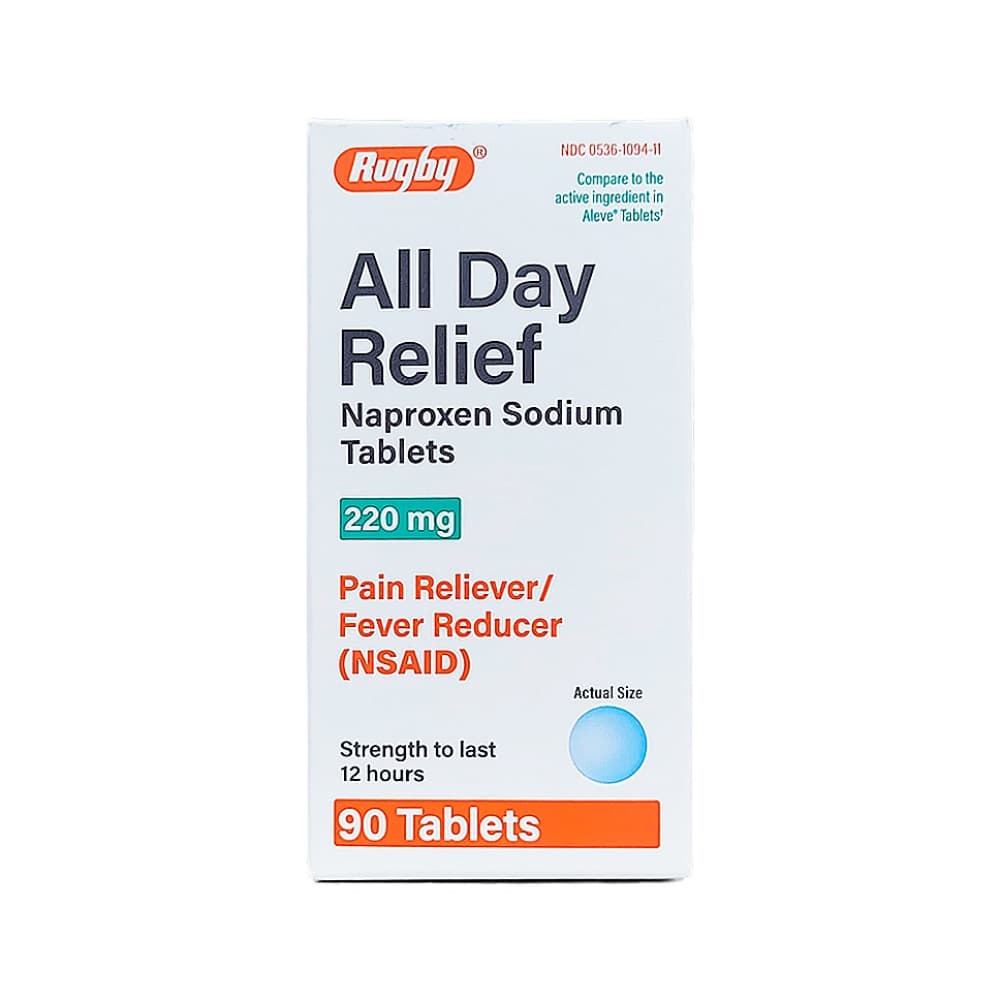 Naproxeno sódico 220 mg Rugby (90 tabletas) - Imagen 1