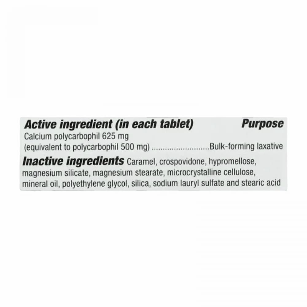 Fiber-Lax. Policarbófilo de calcio 625 mg Rugby (60 tabletas) - Miniatura 2
