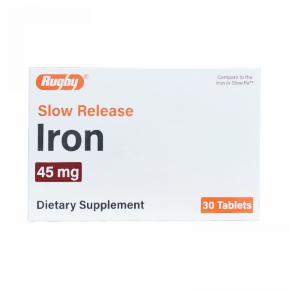 Hierro 45 mg Rugby (30 tabletas) - Imagen 1