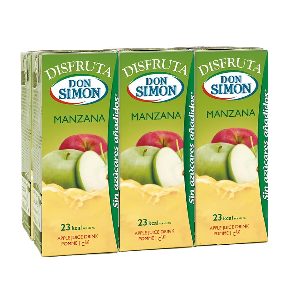 Zumo - jugo - de manzana Disfruta Don Simon (6 x 200 ml) - Miniatura 1