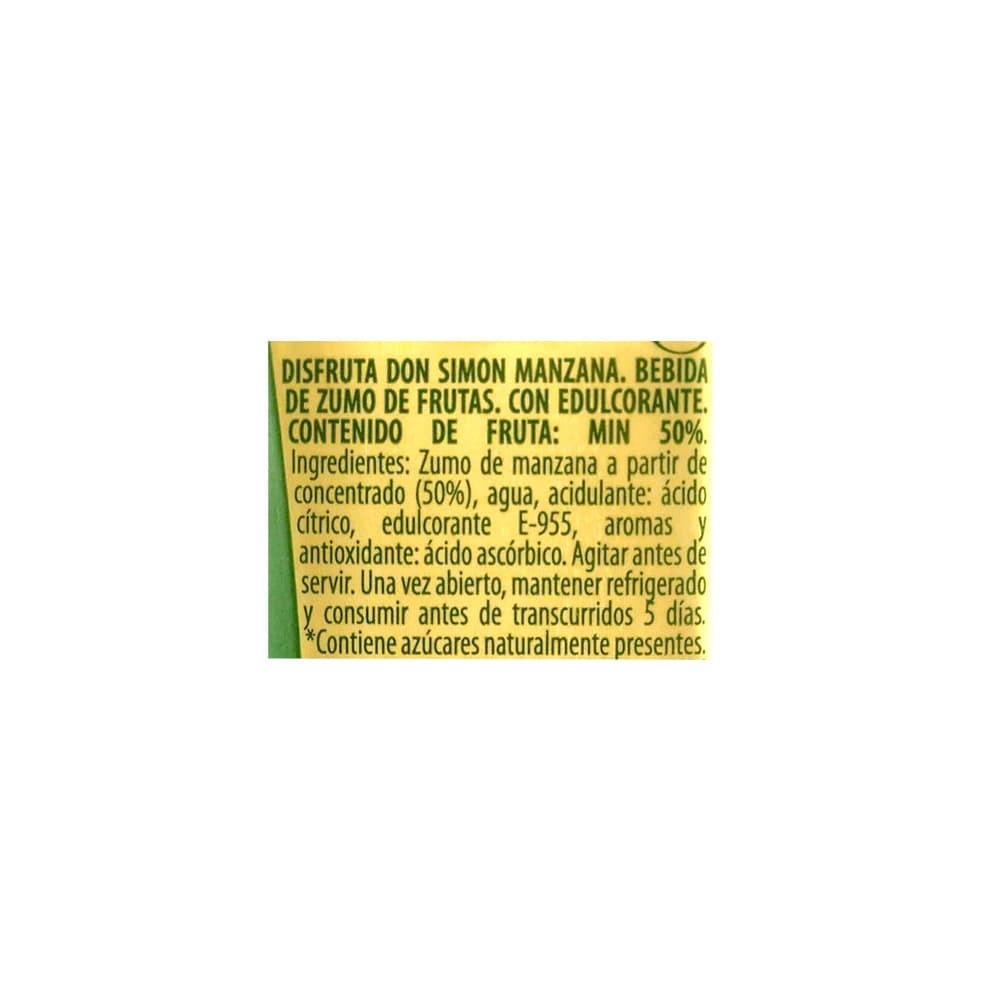 Zumo - jugo - de manzana Disfruta Don Simon (30 x 200 ml) - Miniatura 3