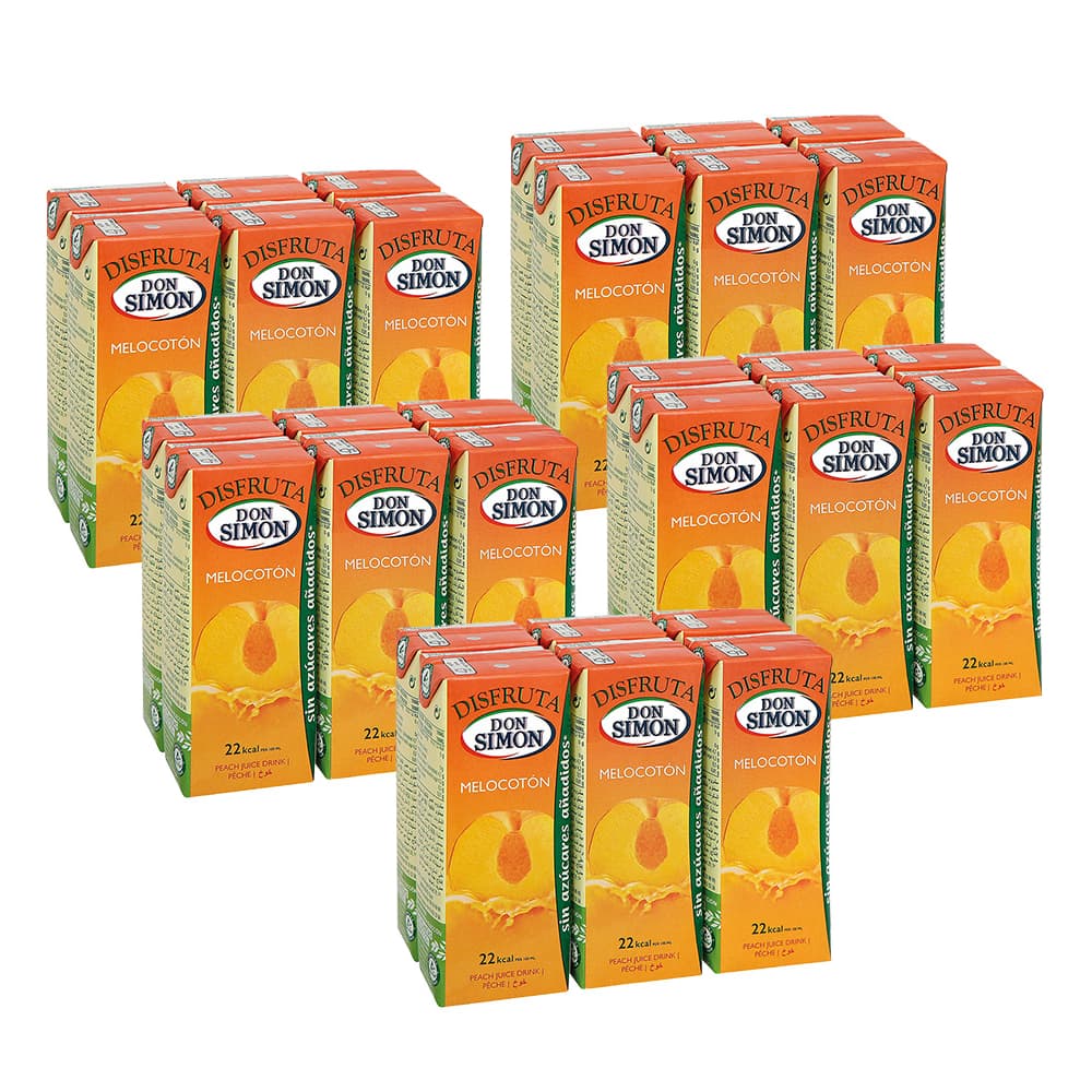 Zumo - jugo - de melocotón Disfruta Don Simon (30 x 200 ml) - Miniatura 1