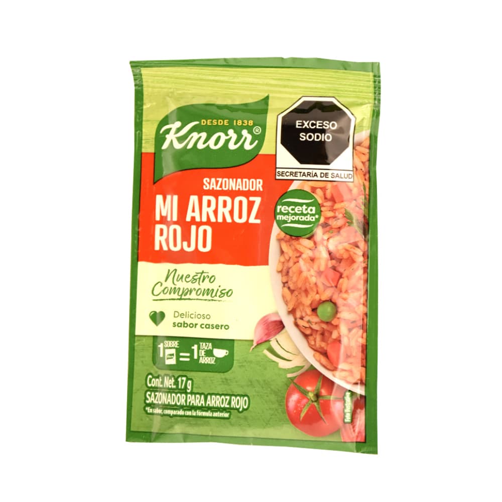 Sazonador mi arroz rojo Knorr (17 g) - Imagen 1