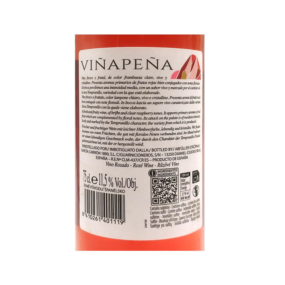 Vino rosado Tempranillo Viñapeña (750 ml) - Miniatura 3