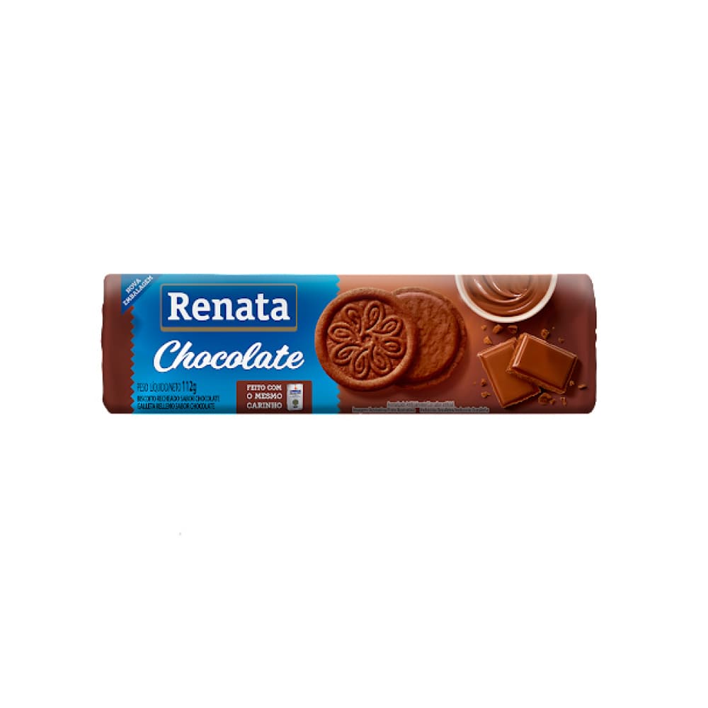 Galletas de chocolate con relleno sabor chocolate Renata (112 g / 3.9 oz) - Imagen 1