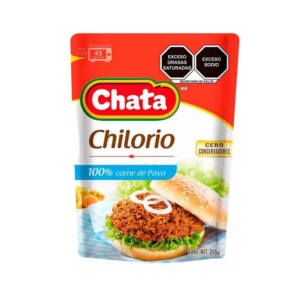 Carne 100% de pavo condimentada Chilorio Chata (215 g / 7.58 oz) - Imagen 1