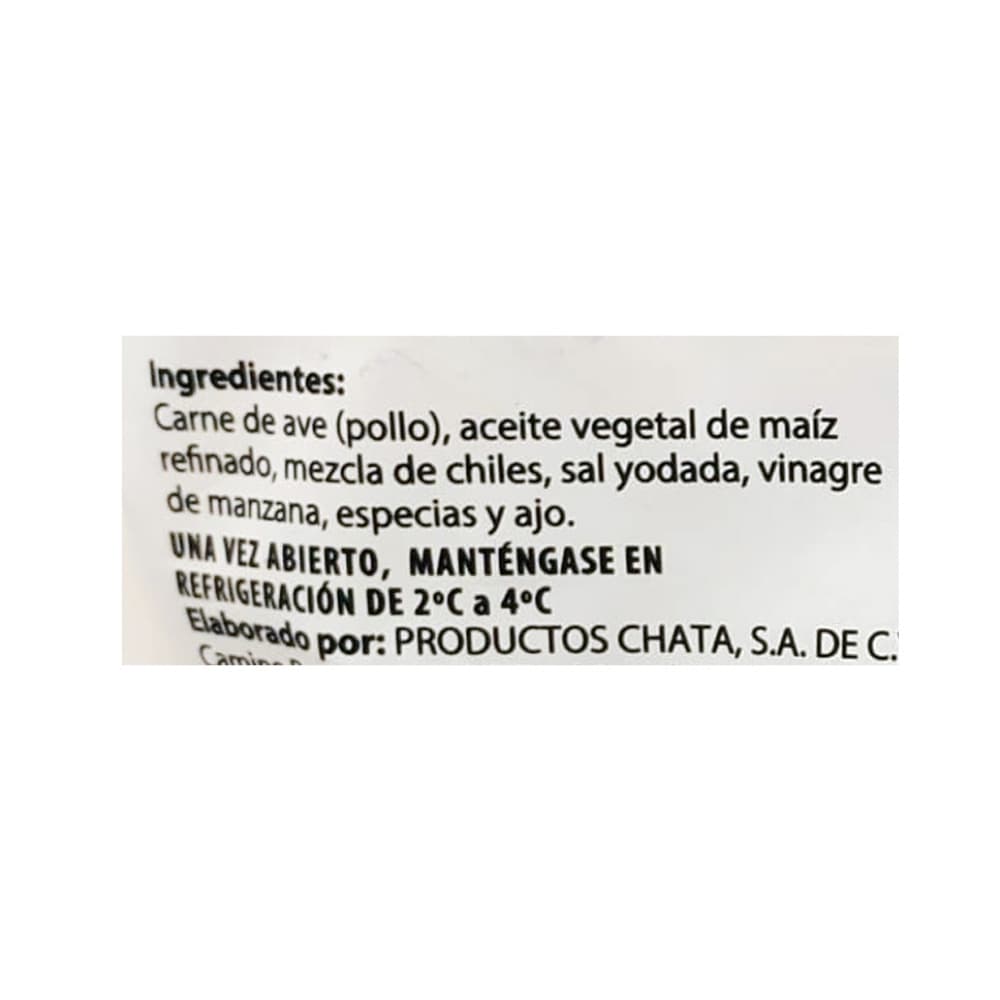 Carne 100% de pollo condimentada Chilorio Chata (215 g / 7.58 oz) - Miniatura 3