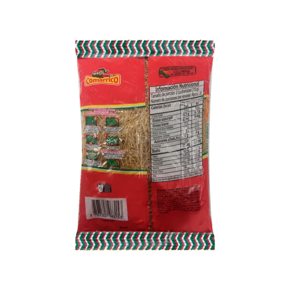 Pasta fideos Comarrico (454 g / 1.00 lb) - Miniatura 2