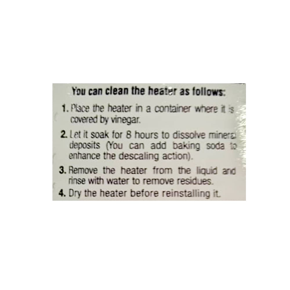 Desincrustante para resistencia de ducha eléctrica YEYA (1000 ml / 34 Fl.oz) - Miniatura 2