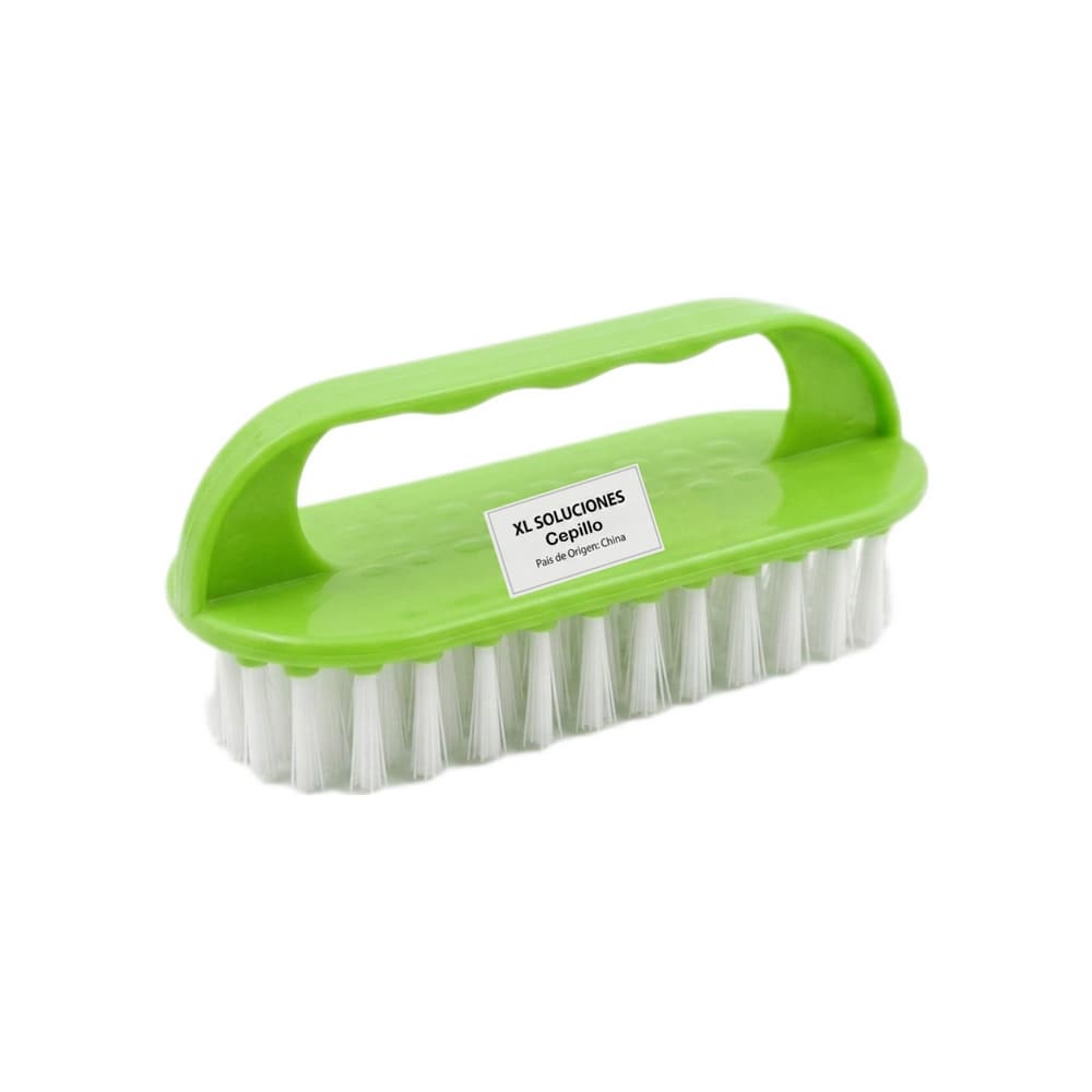 Cepillo de limpieza manual multifuncional con mango ergonómico verde XL Soluciones - Miniatura 1