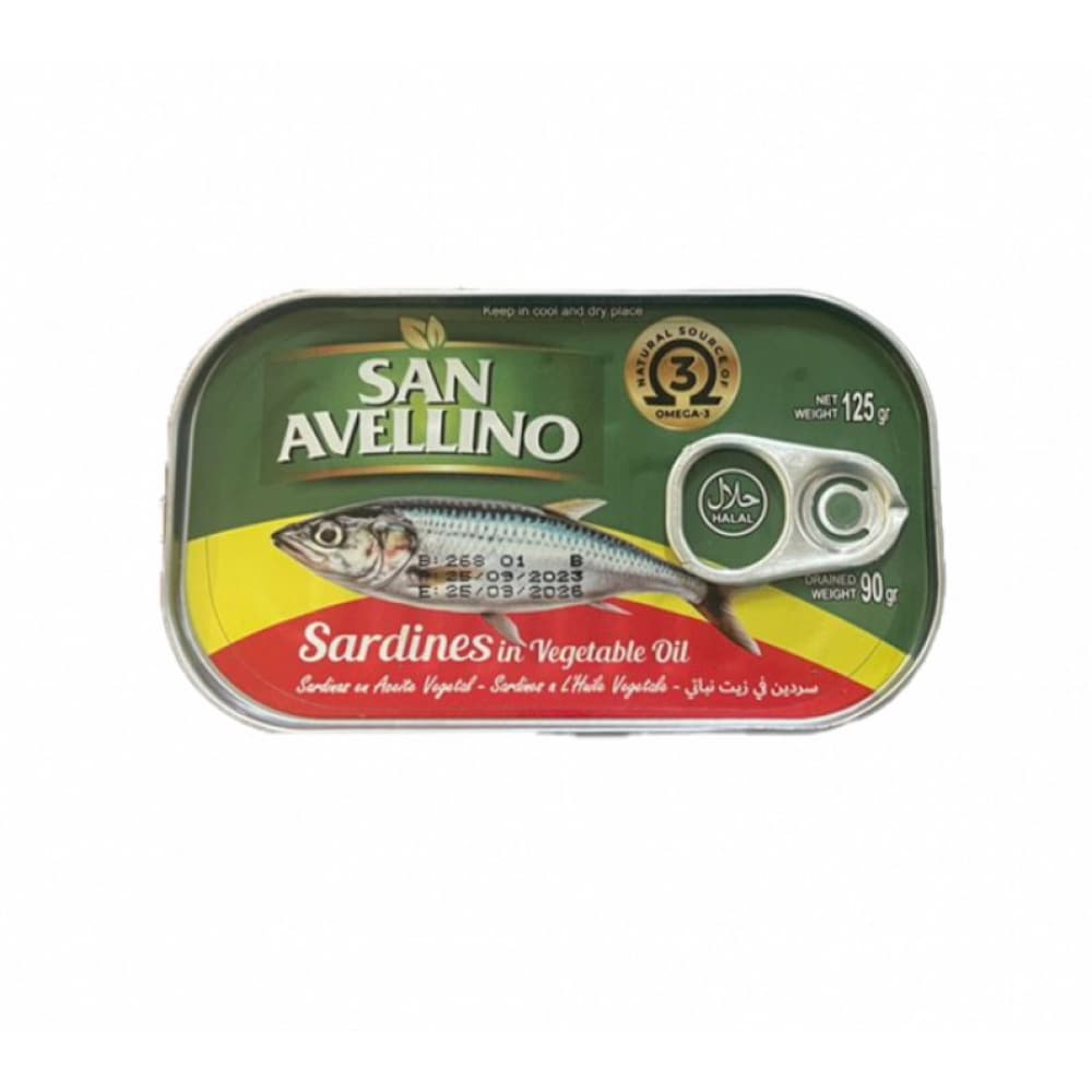 Sardinas en aceite vegetal San Avellino (125 g / 4.40 oz) - Miniatura 2