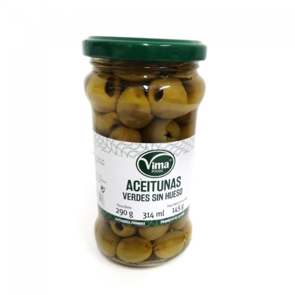 Aceitunas verdes sin hueso Vima Foods (290 g / 10.22 oz) - Imagen 1