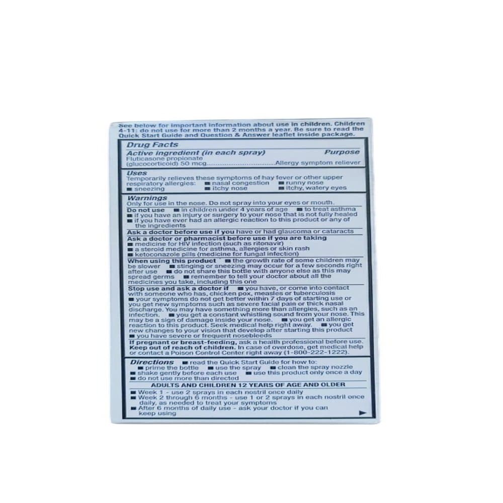 Spray nasal de propionato de fluticasona (9.9 ml / 0.34 oz fl) - Miniatura 3