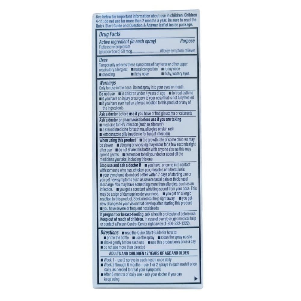 Spray nasal de propionato de fluticasona (9.9 ml / 0.34 oz fl) - Miniatura 4