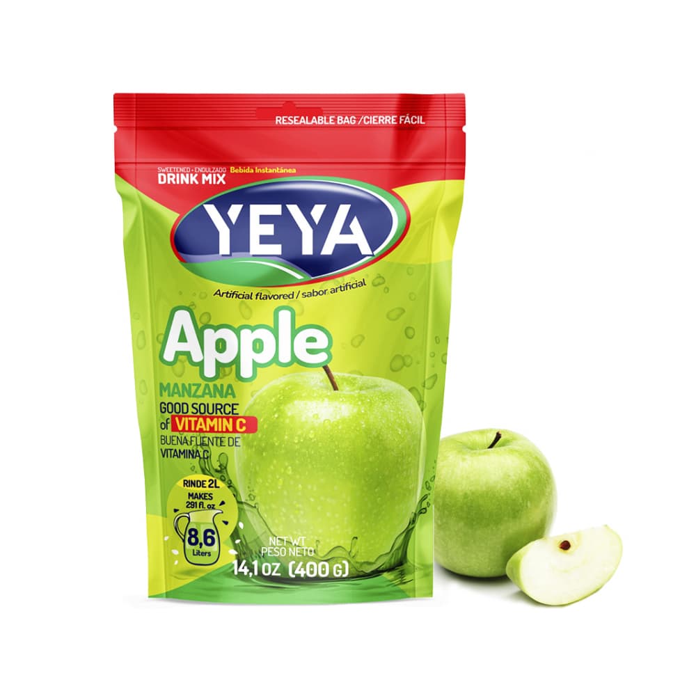 Refresco instantáneo sabor a manzana Yeya (400 g / 14.1 oz) - Imagen 1