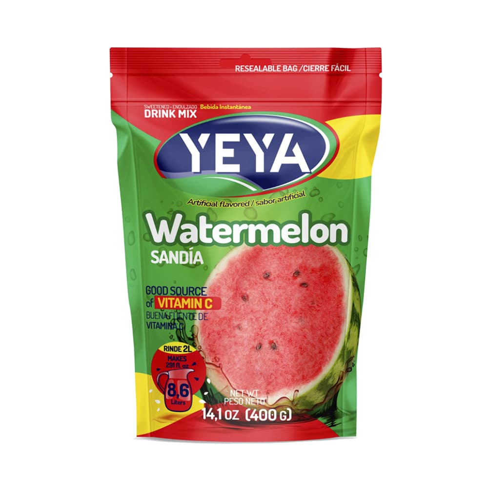Caja de refresco instantáneo sabor a melón YEYA (15 x 400 g / 14.1 oz) - Miniatura 2
