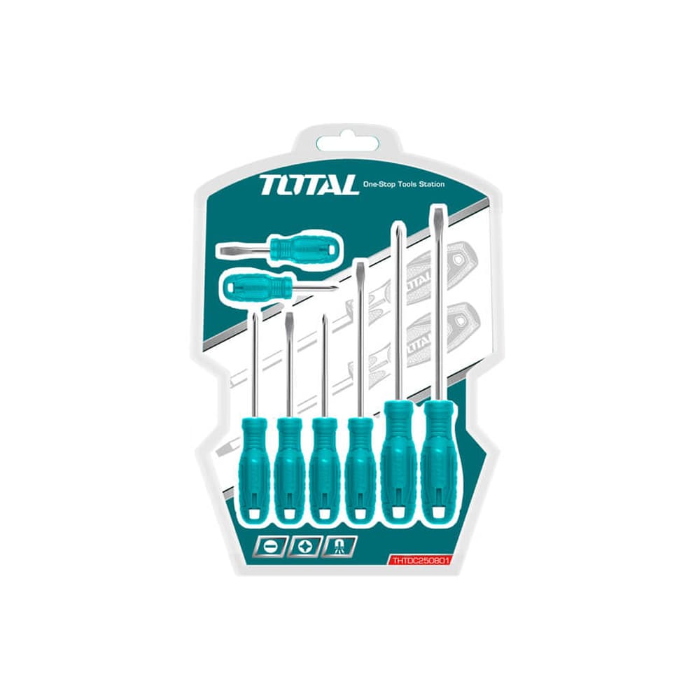 Juego de destornilladores de 8 piezas Total Tools THTDC250801 - Imagen 1