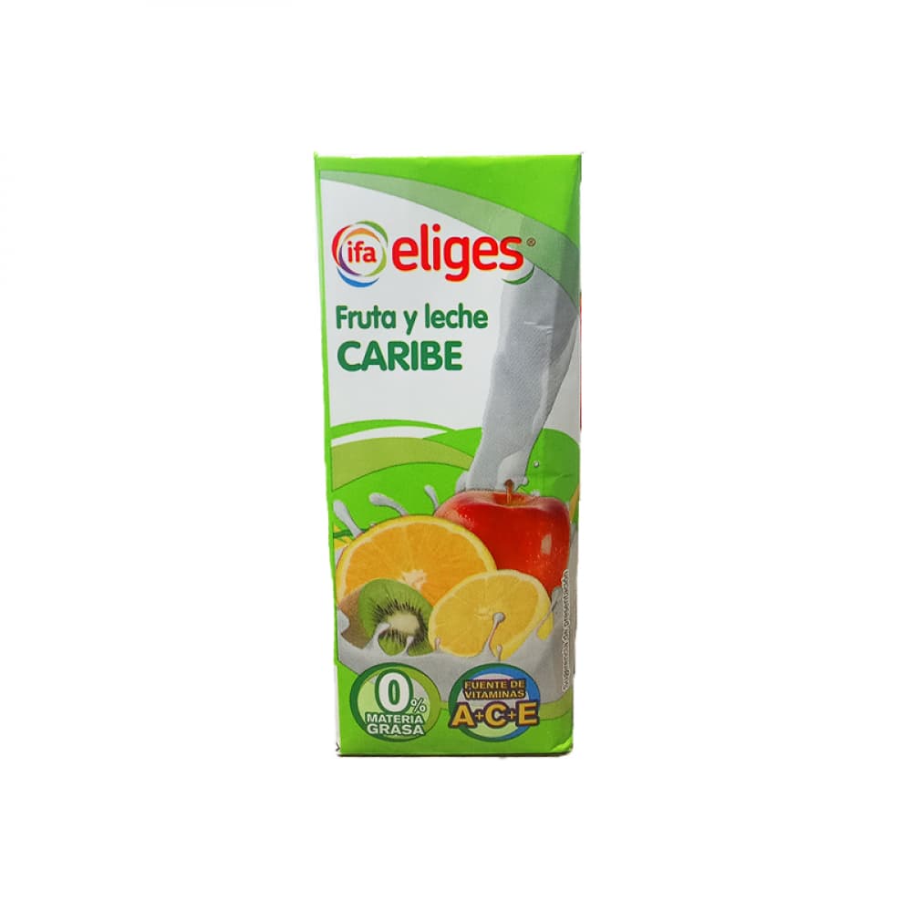 Jugo fruta y leche caribe Ifa eliges (200 ml) - Imagen 1