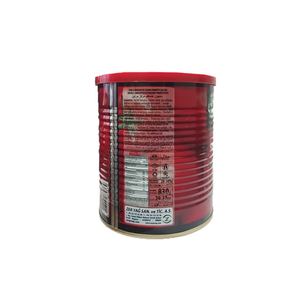 Pasta de tomate Zer (830 g / 1.83 lb) - Miniatura 3