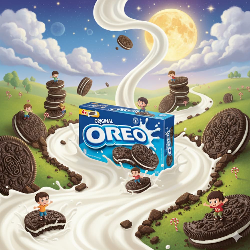 Galleta de chocolate con relleno sabor a vainilla Original Oreo (176 g / 6.21 oz) - Miniatura 4
