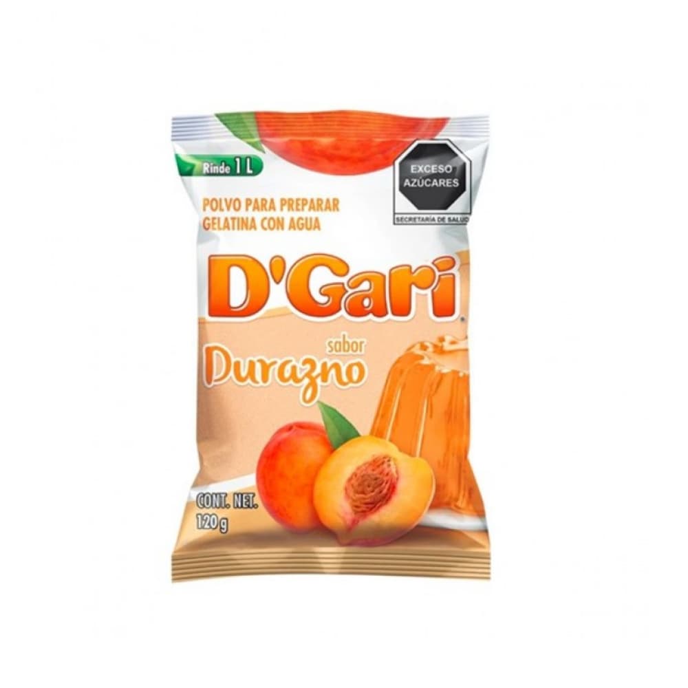 Gelatina sabor durazno D'Gari (120 g / 4.2 oz) - Miniatura 2