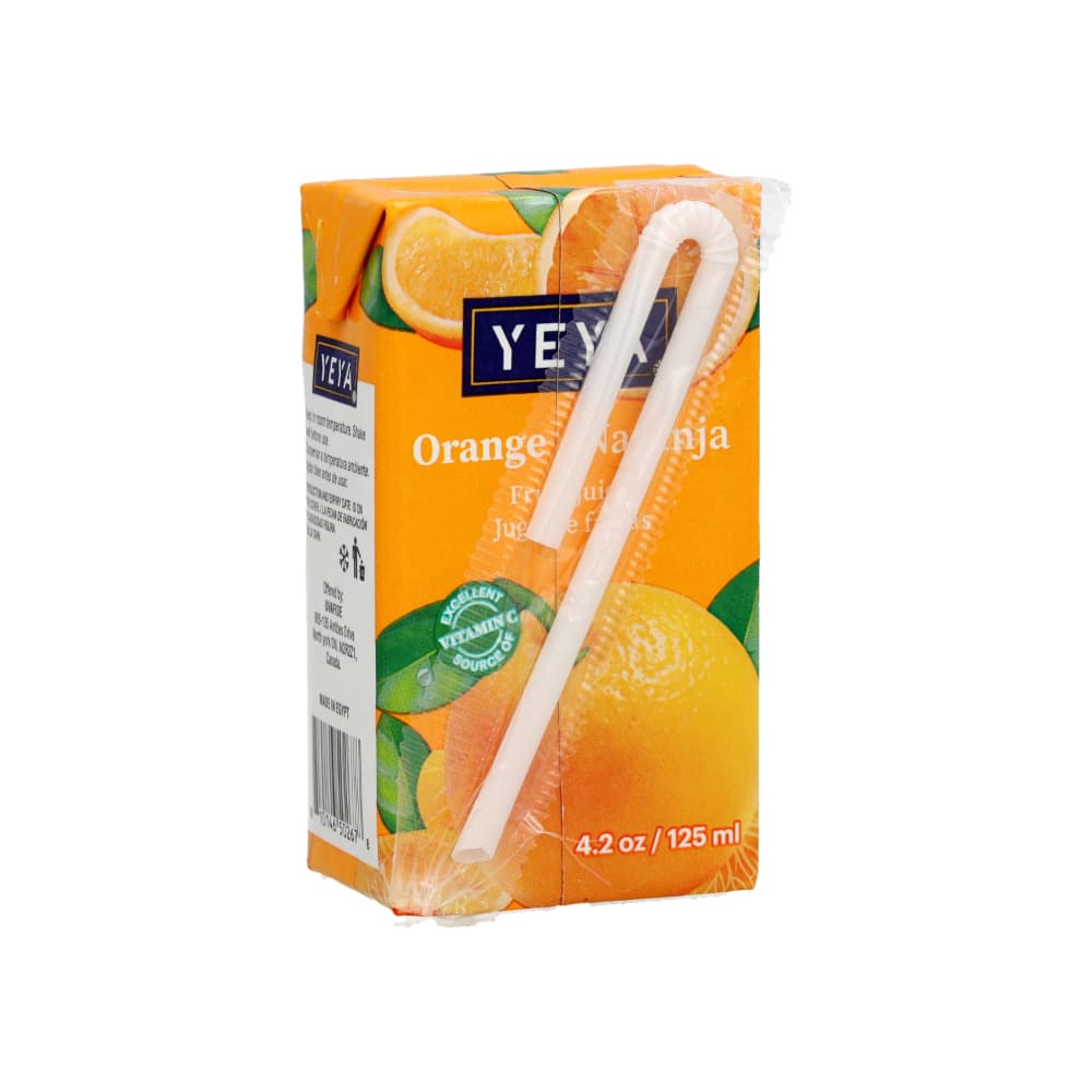 Jugo de frutas sabor naranja YEYA (125 ml / 4.2 oz) - Imagen 1