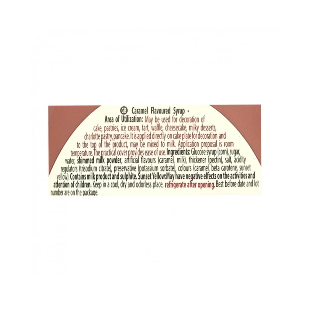 Sirope sabor caramelo Kent boringer (624 g / 1.38 lb) - Miniatura 3