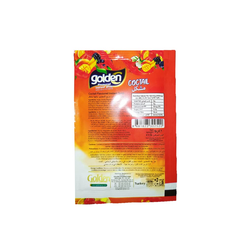 Refresco instantáneo sabor cóctel Golden C (9 g) - Miniatura 3