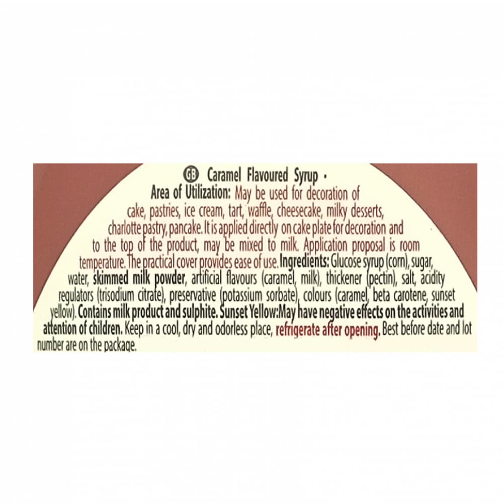 Sirope sabor caramelo Kent boringer (624 g / 1.38 lb) - Miniatura 2