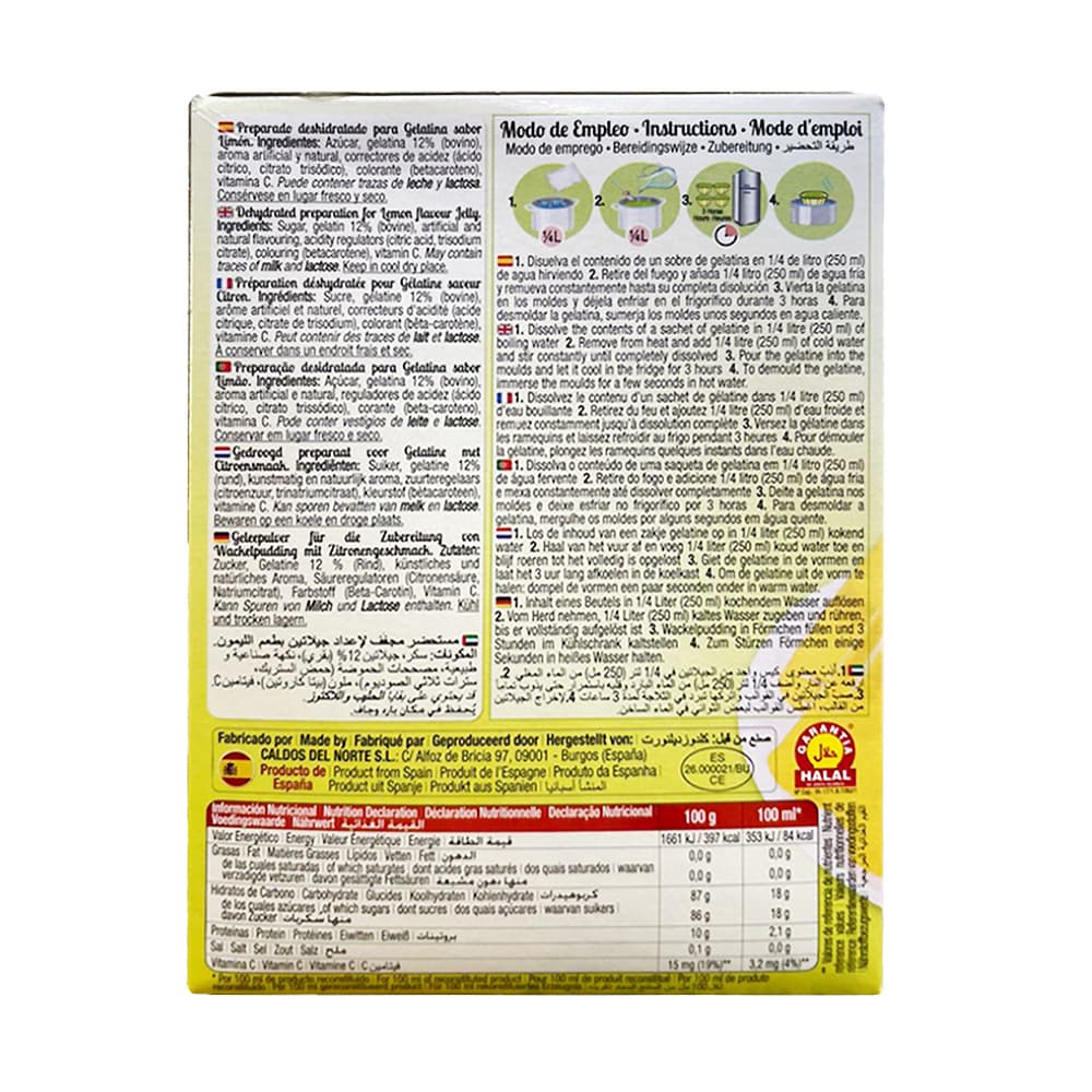 Gelatina de limón Calnort (170 g / 6 oz) - Miniatura 2