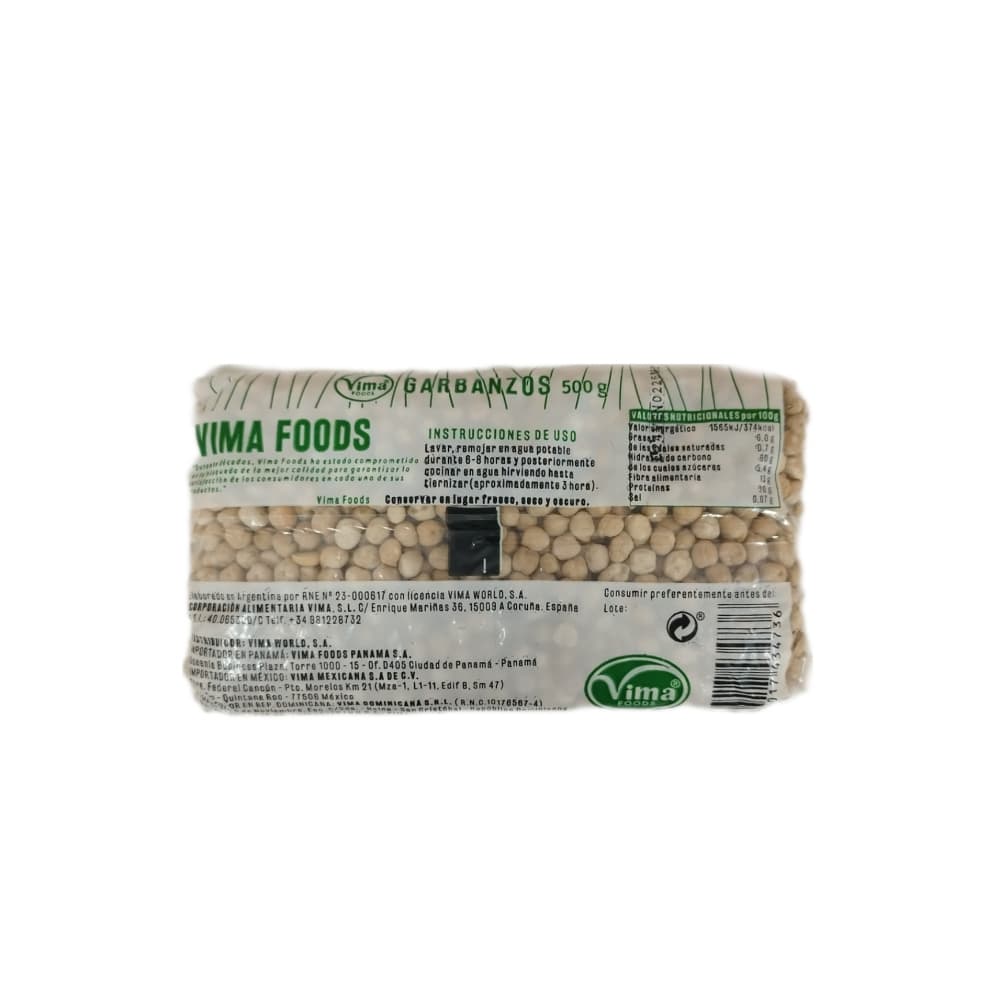 Garbanzos Vima Foods (500 g / 1.1 lb) - Miniatura 2