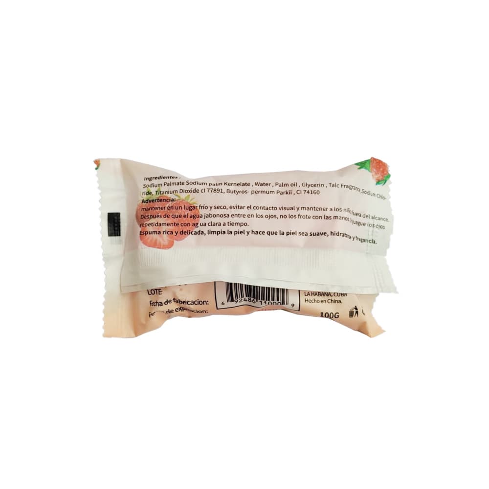 Jabón de tocador con aroma a fresa Pétalos (100 g / 3.53 oz) - Miniatura 3