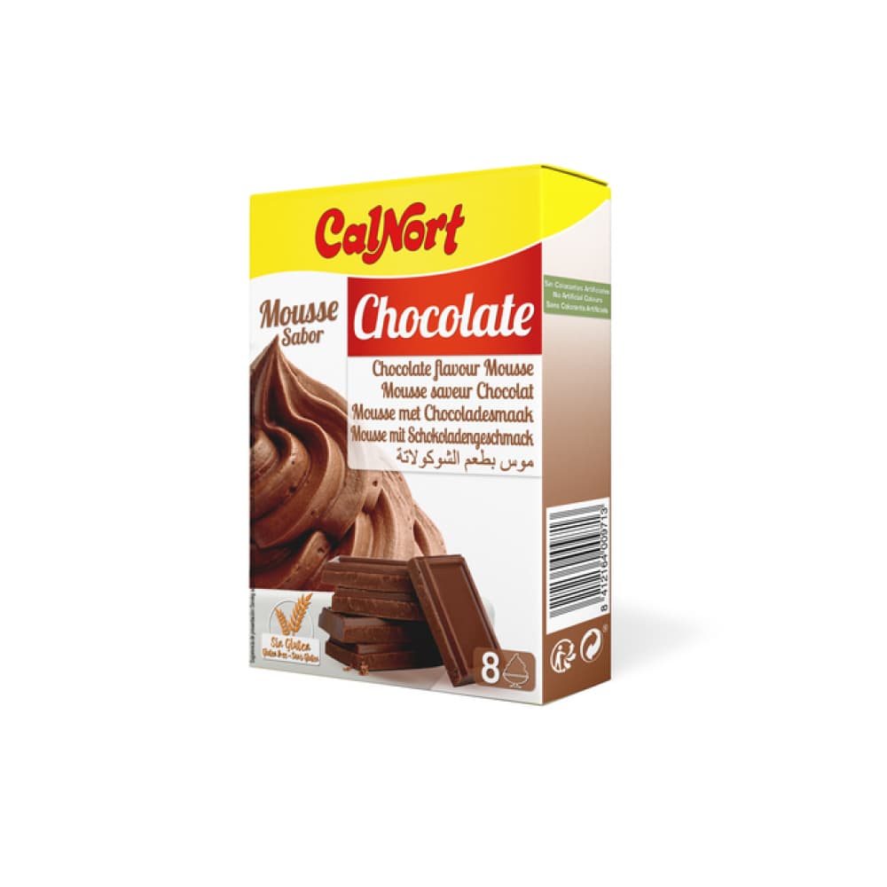 Preparado deshidratado para mousse sabor chocolate Calnort (140 g / 4.94 oz) - Imagen 1