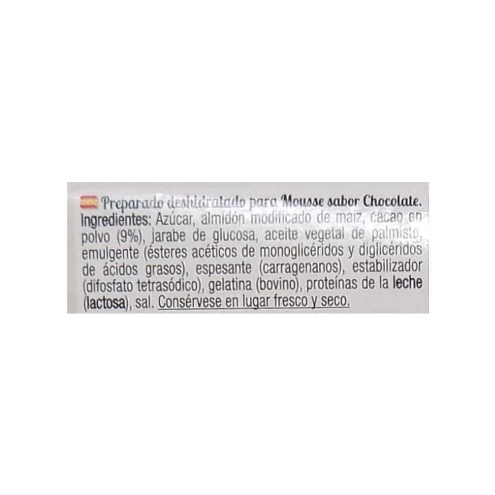 Preparado deshidratado para mousse sabor chocolate Calnort (140 g / 4.94 oz) - Miniatura 3