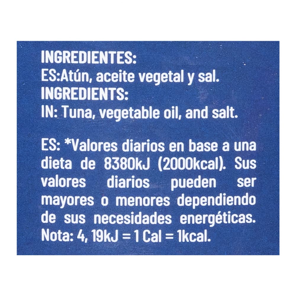 Atún en trozos en aceite vegetal YEYA (1 kg / 2.2 lb) - Miniatura 3