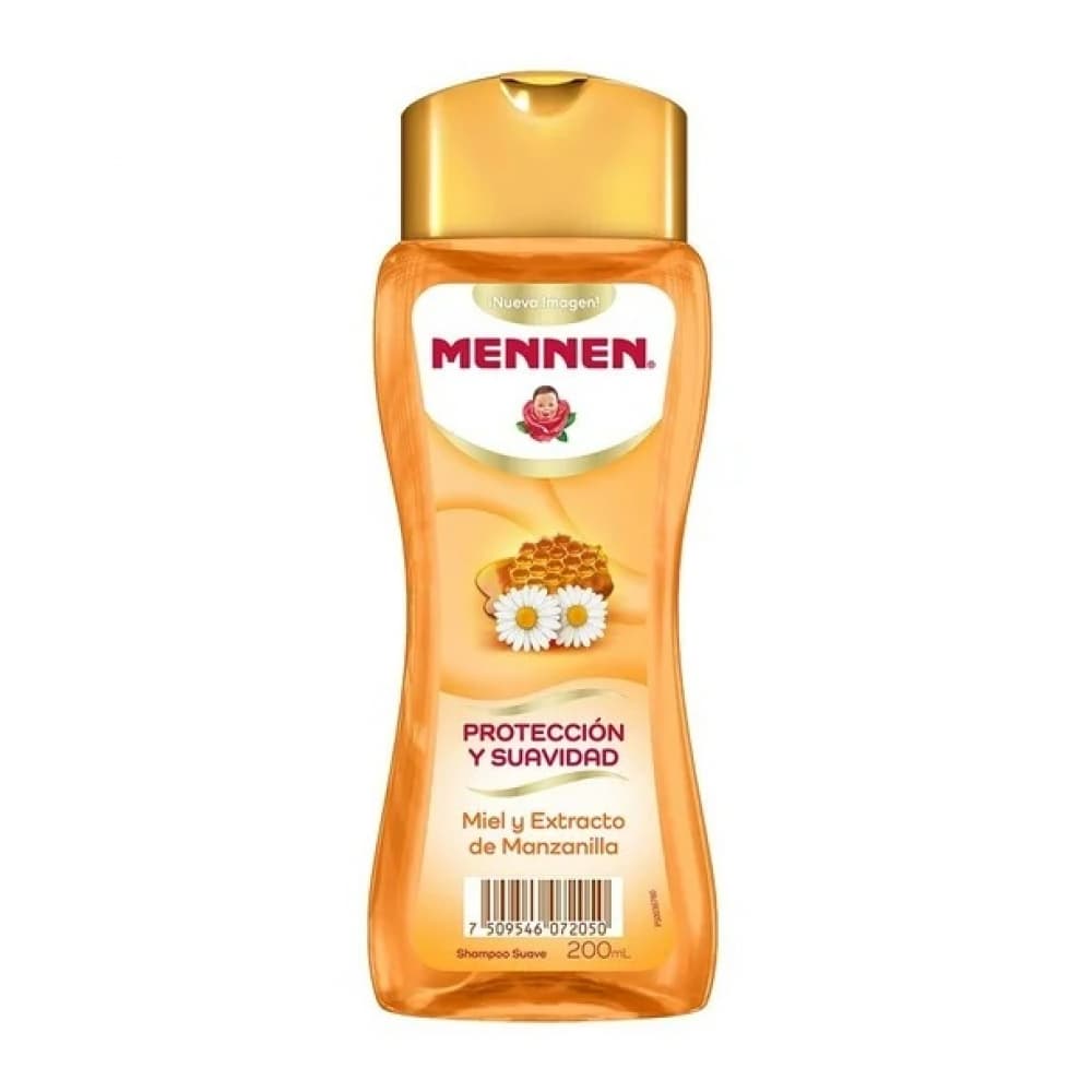 Champú suave con protección y suavidad, miel y extracto de manzanilla Mennen (200 ml) - Imagen 1