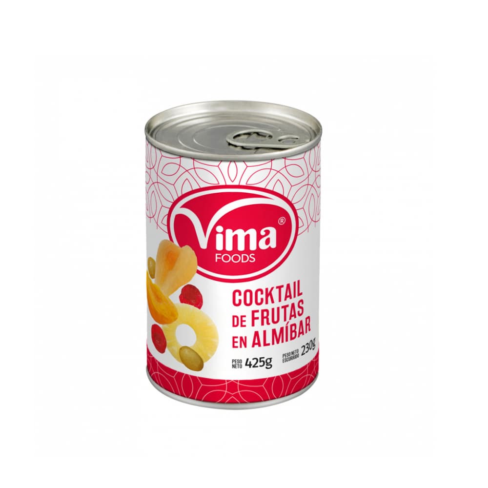 Cóctel de frutas en almíbar Vima Foods (425 g / 15 oz) - Imagen 1