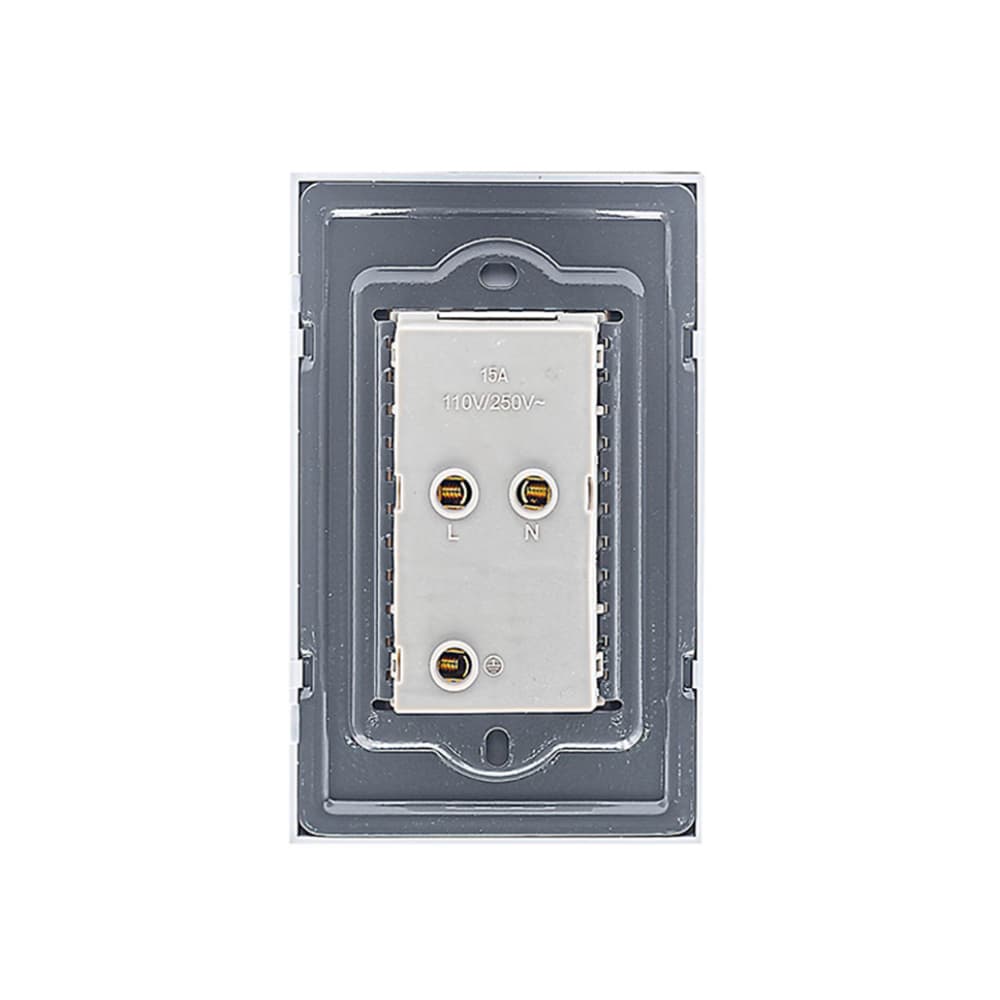 Tomacorriente doble de empotrar polarizado 125 V / 15 A Troen - Miniatura 3