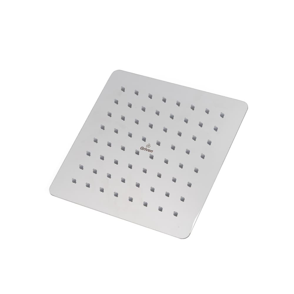 Regadera cuadrada para ducha de 8". Tipo lluvia con acabado en cromo Griven - Miniatura 2