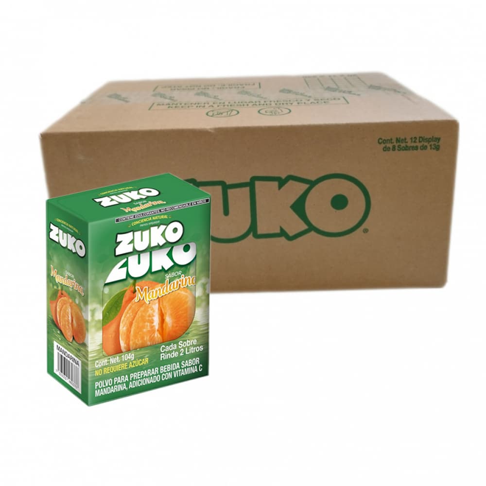 Refresco instantáneo sabor mandarina Zuko (96 x 13 g) - Imagen 1