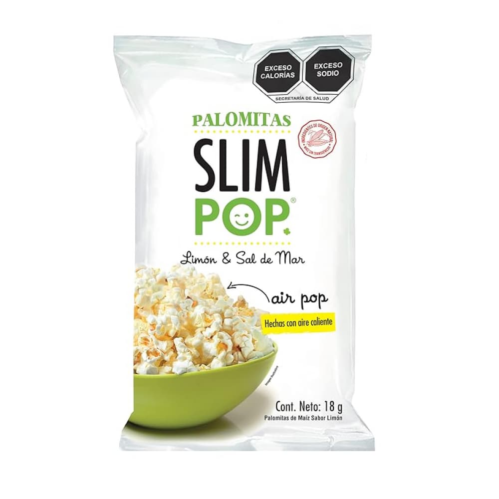 Palomitas de maíz para microondas sabor limón Slim Pop (18 g) - Imagen 1