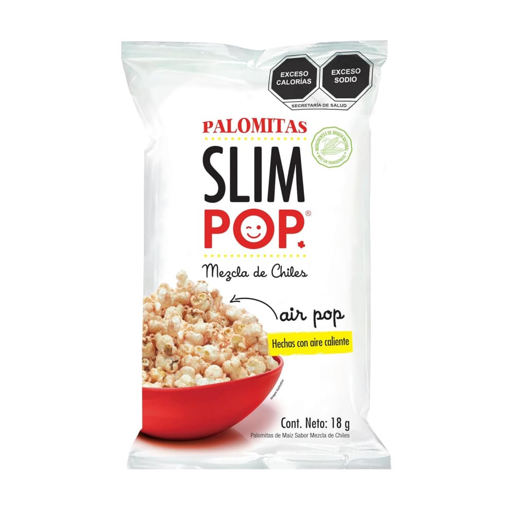 Palomitas de maíz para microondas sabor mezcla de chiles Slim Pop (18 g) - Imagen 1