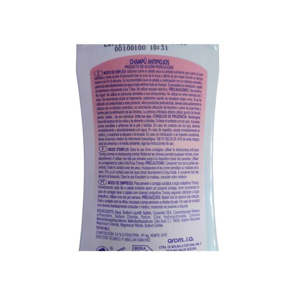 Champú infantil antipiojos Trompy (250 ml) - Miniatura 6