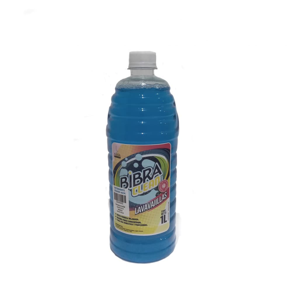 Detergente lavavajillas azul Bibra (1 L) - Imagen 1