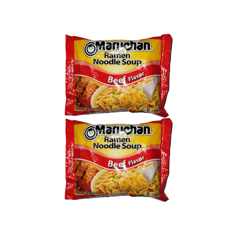 Sopa de fideos sabor a res Maruchan (2 x 85 g / 3 oz) - Imagen 1
