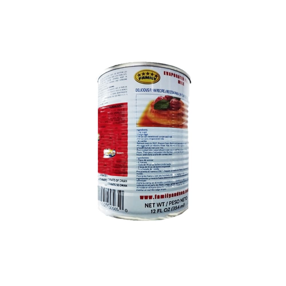 Leche evaporada compensada sin gluten Family (354 ml / 12 oz) - Miniatura 3