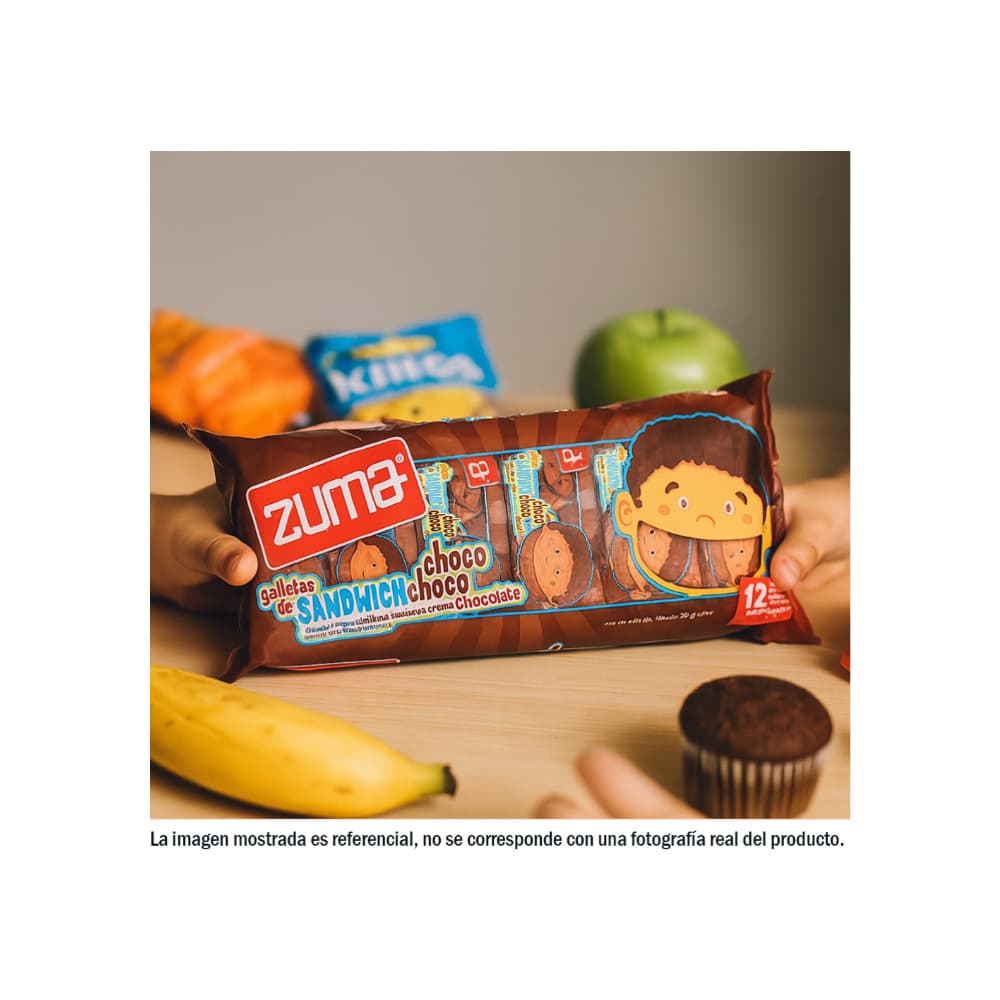 Galletas tipo sandwich dulces rellenas de chocolate Zuma (336 g / 11.85 oz) - Miniatura 4