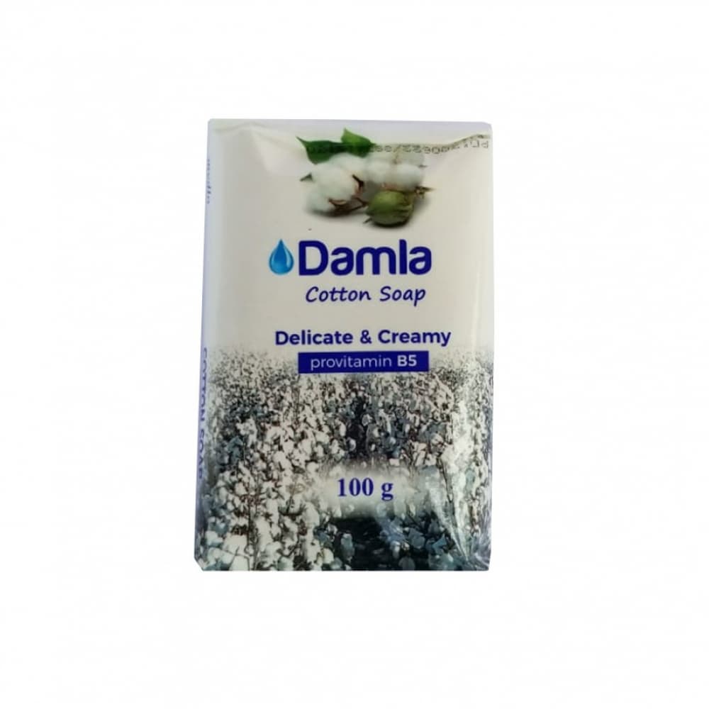 Jabón de algodón delicado y cremoso Damla (100 g / 3.53 oz) - Imagen 1