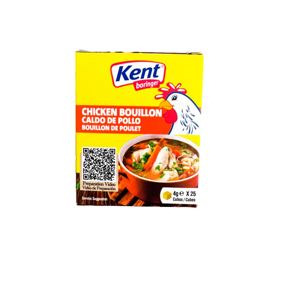 Caldo de pollo Kent Boringer (25 x 4 g) - Imagen 1
