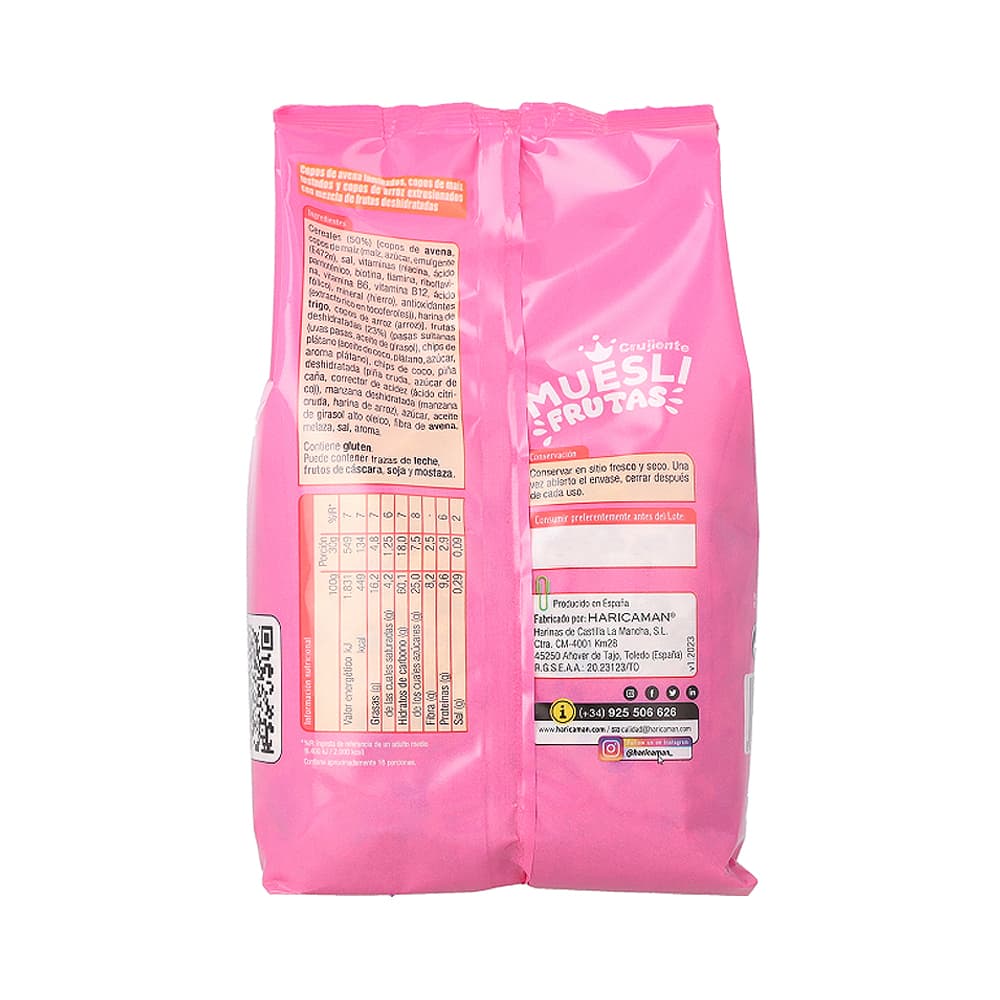 Cereal Muesli crujiente de frutas Ceridés (500 g / 1.1 lb) - Miniatura 3